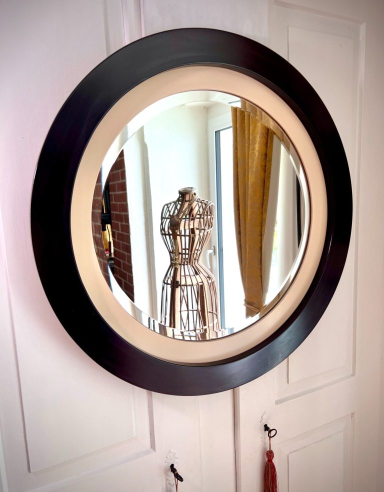 1970s Round Wall Mirror | Likely Italian Design